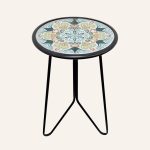 Side Tables, Green and Orange