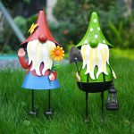 Solar Gnome Garden Stake (Green Red)