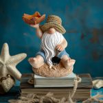 Garden Gnome Starfish Candle Holder