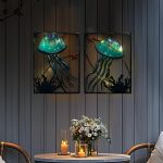 LED Jellyfish Wall Decor