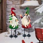 Christmas Gnome Garden Stakes