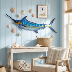 36" Marlin Fish Wall Decor