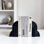 Cloud Decorative Book Ends (Black)