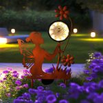 Fairy Garden Stake (2-in-1 Solar Light & Thermometer)