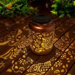 Solar Owl Lantern Outdoor Decor