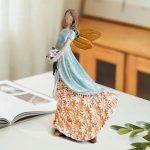 7″ Flower Fairy Angel Figurine (Blue & Pink)