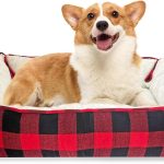 Red Plaid Small Pet Bed