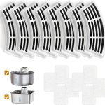 Pet Fountain Maintenance Kit - 8 Filters + 8 Pump Sponges
