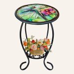 Side Tables with Plant Stand, Hummingbird