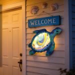 15" Sea Turtle Wall Decor with LED Lights